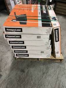 PALLET OF 7 CASES OF 10 cu. ft. Lawn Mower Dump Cart with Wheels by Powercare CUSTOMER RETURNS SEE PICS