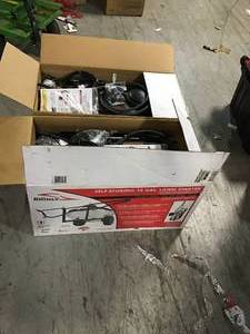 LOT OF 2  125 lb. 2.5 cu. ft. Tow Behind Broadcast Spreader by Brinly-Hardy