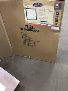 Pallet with assorted Cabinets and Vanity Top see pictures
