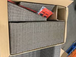 Lot of 2 Threshold Corner Patio Chairs see pictures