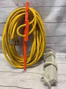 lot 2 image: Heavy Duty 10  3 Extension Cord And Surge Protector