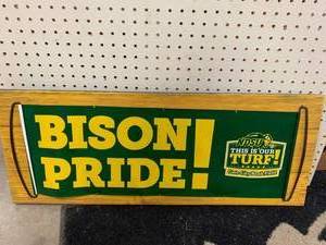 lot 17 image: NDSU Pride Wood Art 12 X 31