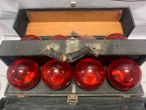 lot 25 image: Antique Red Comet Fire Extinguisher Lot Of Eight (NO SHIPPING)