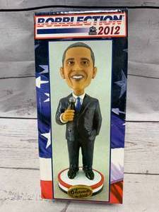 lot 50 image: Bobblection 2012 Obama Bobblehead