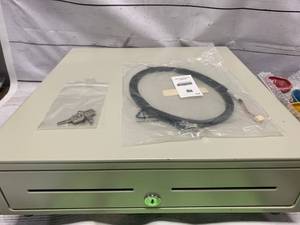 lot 52 image: New APG VB420- BG1616 Cash Drawer (Sold $99 On Ebay)