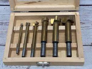 lot 68 image: 6 Piece Titanium Coated Forestner Bit Set