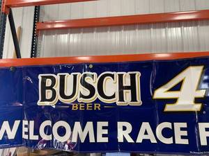 lot 84 image: Busch Racing Banner Approx 3 x 10