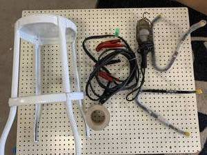 lot 87 image: Misc. Tool Lot & Shop Chair