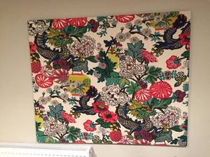 lot 51 image: Floral Wall Piece On Canvas