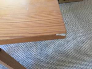 lot 60 image: Table on Saw-Horse Like Legs