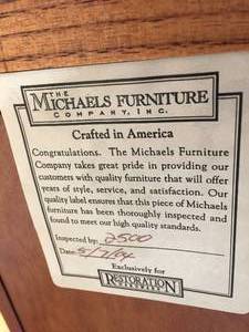 lot 71 image: Michaels Furniture TV Stand