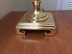 lot 74 image: Pair of Brass Table Lamps