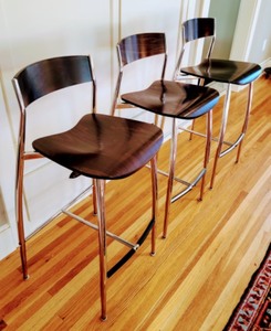 lot 3 image: Trio of Stools By Design within Reach