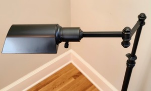 lot 9 image: Dark Bronze Adjustable Floor Lamp