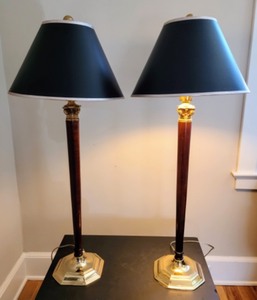 lot 19 image: Pair of Table Lamps