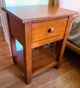 lot 34 image: Wooden Nightstand