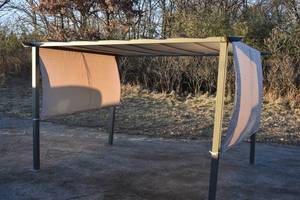 lot 3 image: CASTLECREEK 12 x 10 Pergola Gazebo with Retractable Walls