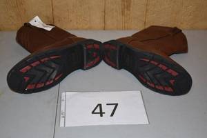 lot 49 image: Guide Gear Mens Waterproof 12 Pull-On Leather Work Boots Size 10D