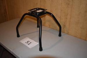 lot 53 image: Guide Gear Portable Boat Seat Stand with Swivel Seat Clamp.