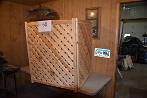 lot 61 image: CASTLECREEK 3-Panel Air Conditioner Screen, 38