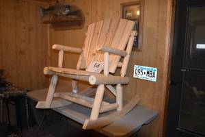 lot 68 image: CASTLECREEK Oversized Adirondack Rocking Chair