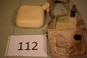 lot 110 image: U.S. Military Surplus 2 Quart Canteen With Cover