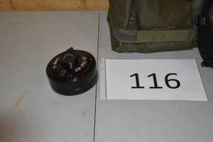 lot 114 image: NATO Military Surplus MP5 Gas Mask with Bag and Filter, Like New