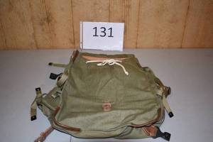 lot 128 image: ARMY OD CANVAS RUCKSACK Item# 131