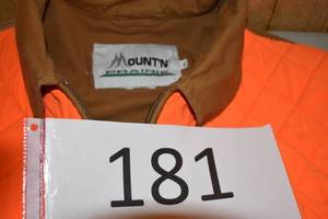 lot 178 image: Mountn Prairie XL Blaze Orange Hunting Vest 3X Pheasant Grouse Bir