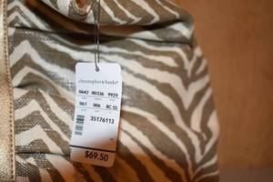 lot 202 image: Gold Toned Christopher & Banks Bag NWT Retail $69.50 plus Gold Leopard Bag