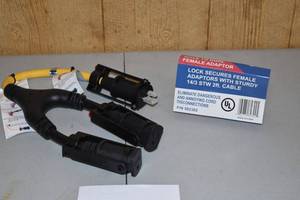 lot 220 image: Cliplight Inc. 582302 Revolutionary Extension Cord Male to Dual Female EZ Lock C Item # 31