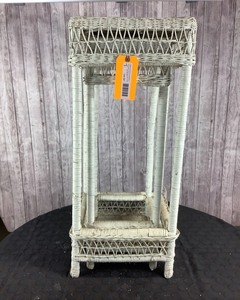lot 167 image: Set of 2 Wicker Plant Stands