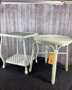lot 168 image: Two Wicker Side Tables