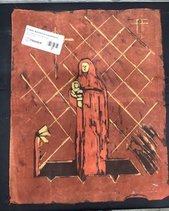 lot 7 image: Christian Themed Fabric Painting