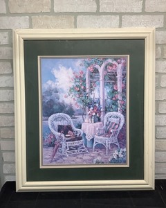 lot 14 image: Waiting for Friends Wicker Patio Set