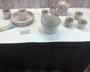 lot 43 image: Pottery Set Locally Produced