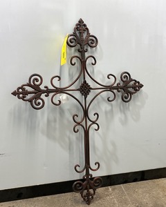 lot 2021 image: Large Metal Wall Cross