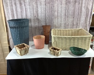 lot 2097 image: Wicker Baskets (Qty 7)