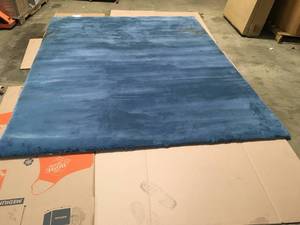 Bazar Piper Blue Area Rug 7 6 x 9 6 in like new condition see pictures