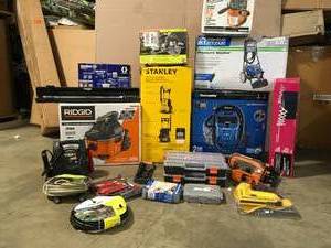 Pallet with assorted Tools and shop equipment see pictures