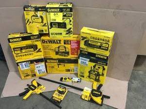 Lot of assorted Dewalt Shop Tools see pictures