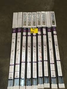 Lot of 9 48 in. Steel Bypass Door Hardware Kit not used