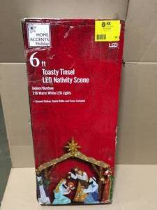 6 Toasty Tinsel LED Nativity Scene