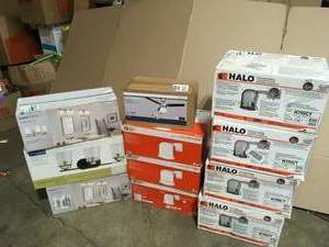 Lot of assorted lightning most customer returns open boxes in like new condition see pictures