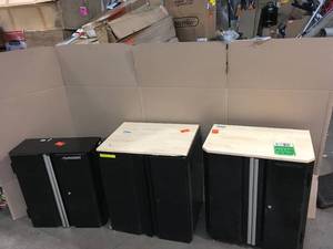 Pallet with 3 Husky Cabinets see pictures