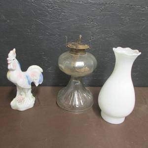 WHITE FLAME OIL LAMP