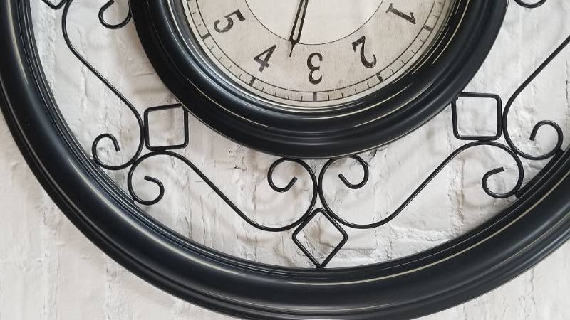 lot 15 image: Large Ornate Wall Clock by Chaney