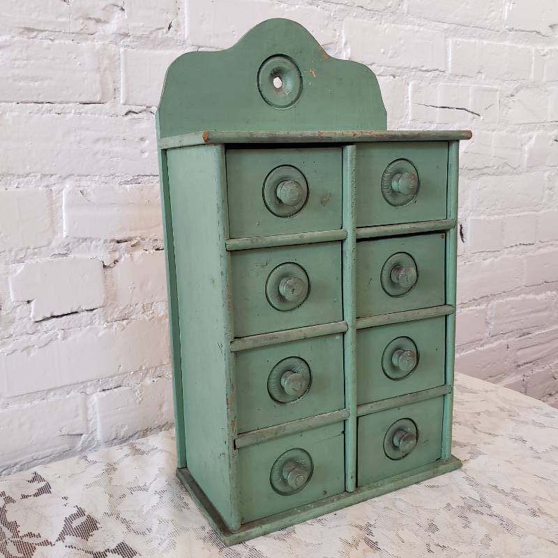 lot 117 image: Robins Egg Blue Spice Box