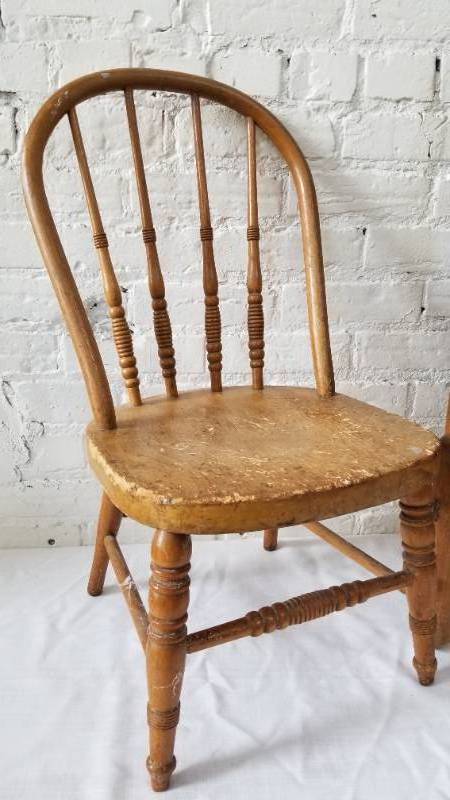 lot 51 image: Collection of Two Childrens Chairs and Stool