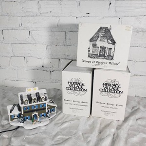 lot 61 image: Dickens Village Town Shops